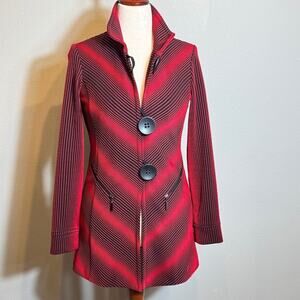 Joseph Ribkoff Red Striped Jacket